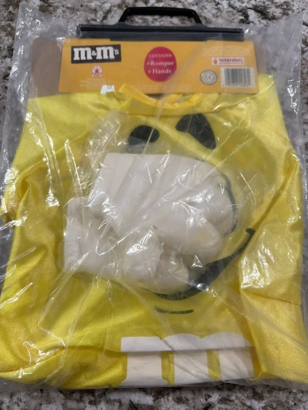 M&Ms Yellow Toddler Costume 2-4 Years New
